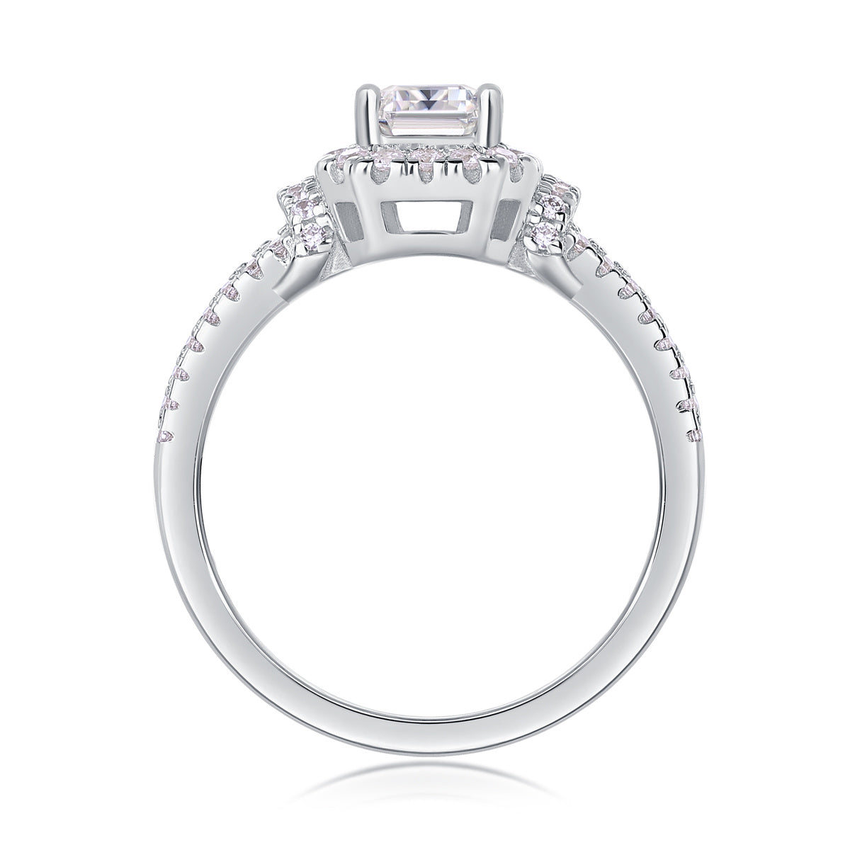 Argent Halo 925 Sterling Silver Ring