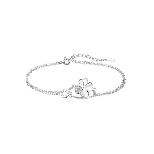Clover 925 Sterling Silver Bracelet